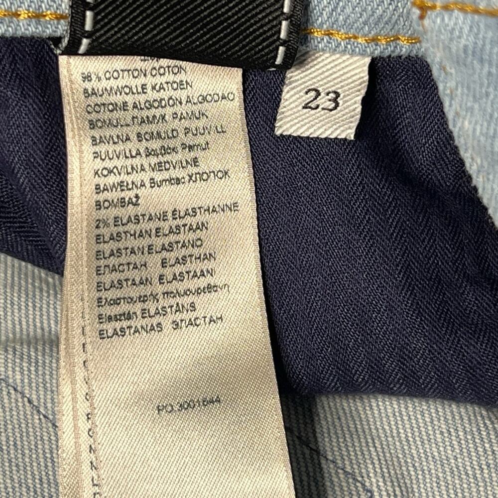 NWT 7 For All Mankind X Marques Almeida Denim Patchwork Short Rem’ade RARE Sz 23 - Picture 4 of 7